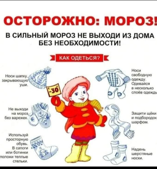 Посещение школы во время мороза.